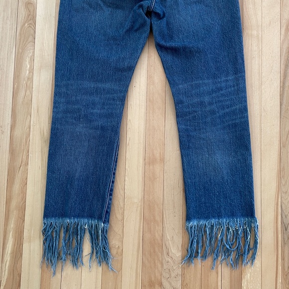 3x1 NYC Original Fringe Hem Lima Straight Denim Crop Jeans - Sz US 27 - Picture 7 of 14